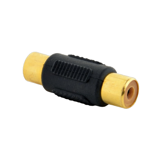 Audio Adaptor Cablexpert A-RCAFF-01, RCA (F) - RCA (F), Negru