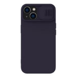 Husă Nillkin iPhone 14 CamShield Silky Magnetic Silicone, Violet închis