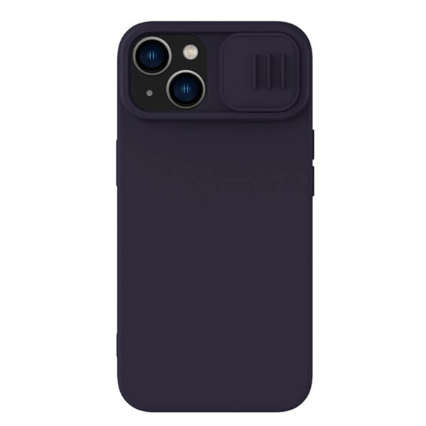 Husă Nillkin iPhone 14 CamShield Silky Magnetic Silicone, Violet închis