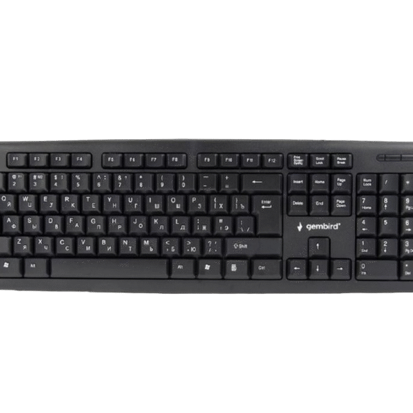 Tastatură Gembird KB-U-103-RU, Cu fir, Negru