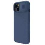 Husă Nillkin iPhone 15 Plus, CamShield Silky Silicone, Albastru Marin - Image 4