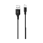 Cablu încărcare și sincronizare XO NB143, USB Type-A/USB Type-C, 2m, Negru