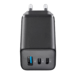 Încărcător Cellularline Wall Charger GAN, 3 Ports, 65W, Negru - Image 3