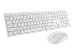 Set Tastatură + Mouse DELL KM5221W, Fără fir, Alb - Image 7