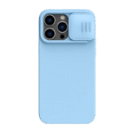 Husă Nillkin iPhone 14 Pro Max, CamShield Silky Silicone, Blue Haze
