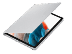 Husă pentru tabletă Samsung Tab A8 Book Cover, 10,5", Poliuretan, Argintiu - imagine 8
