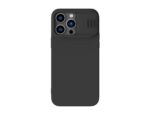 Husă Nillkin iPhone 14 Pro, CamShield Silky Silicone, Negru