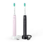 Periuța de dinți electrică sonică Philips HX3675/15, Negru | Roz - Image 3