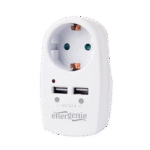 Încărcător Energenie EG-ACU2-02, Alb
