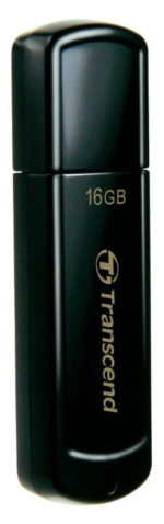 Memorie USB Transcend JetFlash 350, 16GB, Negru - imagine 2