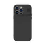 Husă Nillkin iPhone 14 Pro Max, CamShield Silky Silicone, Negru