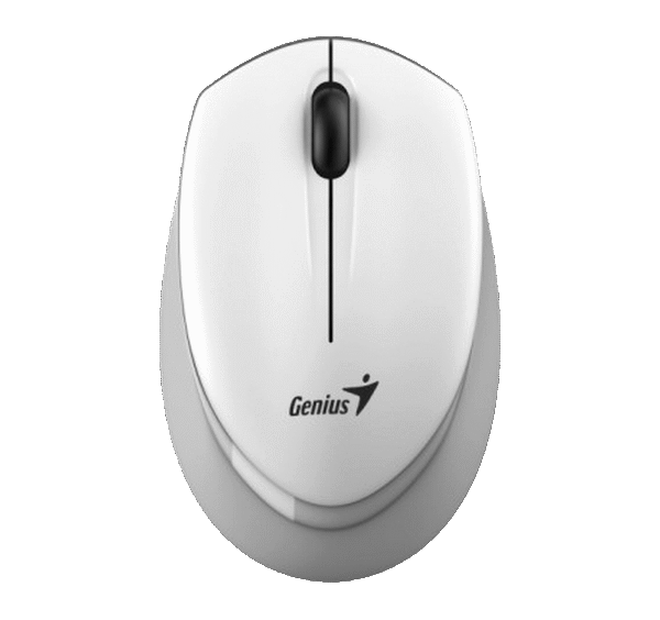 Mouse Wireless Genius NX-7009, Alb/Gri