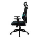 Scaun Gaming ThunderX3 Yama1, PU Piele, Negru/Albastru deschis - imagine 7