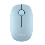 Wireless Mouse Havit MS57GT, 1600dpi, 3 buttons, Ambidextrous, 1xAA, 50g, 2.4Ghz, Light Blue