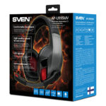 Căști gaming SVEN AP-U995MV, Cu fir, Negru/Roșu - Image 6