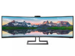 48,8" Monitor Philips 499P9H, VA 5120x1440 Dual QHD, Negru - imagine 3