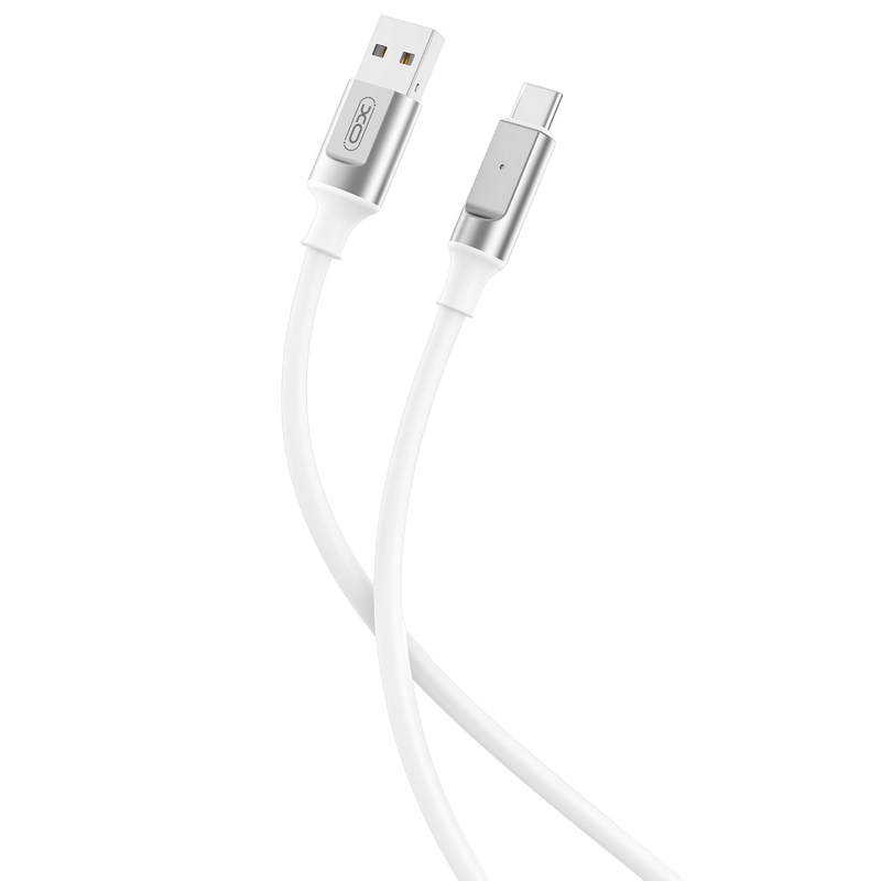 42944c03-77d4-4f8b-8653-e700e1606190 Cable de date XO NB251, USB Type-A/USB Type-C, 1m, Alb - Image 1