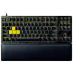 Tastatură Razer Huntsman V2 TKL ESL Edition, Cu fir, Negru | Galben
