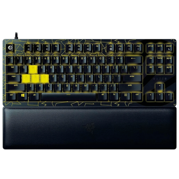 Tastatură Razer Huntsman V2 TKL ESL Edition, Cu fir, Negru | Galben