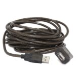 Cablu prelungitor Cablexpert UAE-01-10M, USB Type-A (F)/USB Type-A (F), 10m, Negru - Image 2