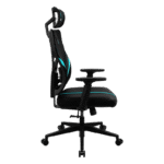 Scaun Gaming ThunderX3 Yama1, PU Piele, Negru/Albastru deschis - imagine 8