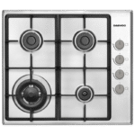 Plită pe gaz Daewoo BH6GKR41WNL, Oțel inoxidabil