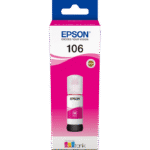 Recipient de cerneală Epson 106 EcoTank, C13T00R340, Magenta - Image 2