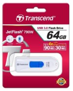 Memorie USB Transcend JetFlash 790, 64GB, Alb - imagine 8