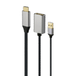 Adaptor Cablexpert A-HDMIM-DPF-02, HDMI (M) - DisplayPort (M), 0.1 m, Negru - imagine 3