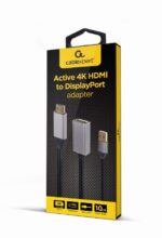 Adaptor Cablexpert A-HDMIM-DPF-02, HDMI (M) - DisplayPort (M), 0.1 m, Negru - imagine 2