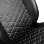 Scaun Gaming Noblechairs Icon, PU Piele, Negru/Alb - imagine 14