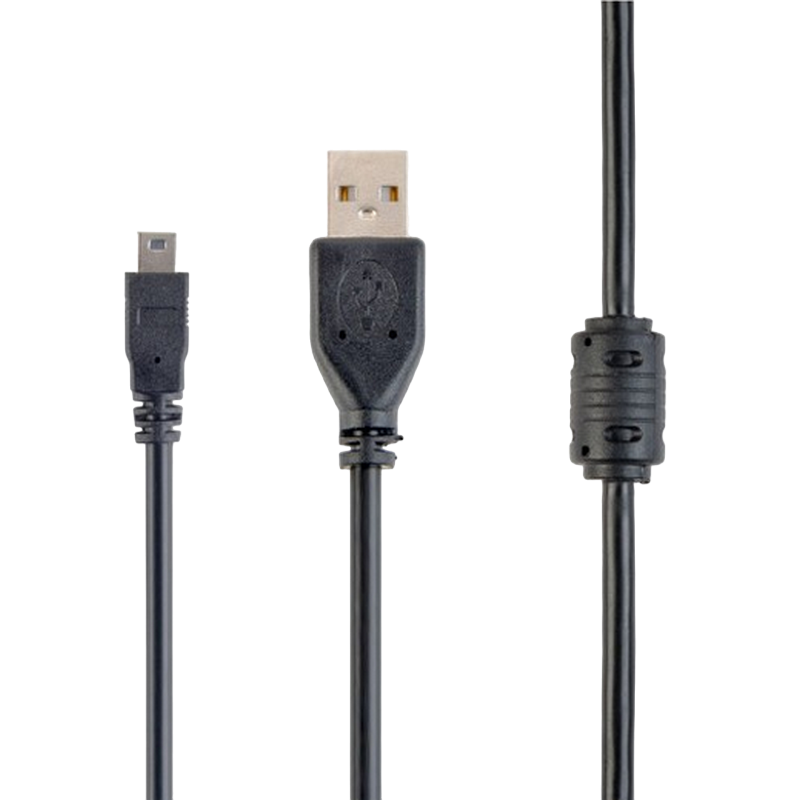 4fe47c7f-bc3c-46ee-ac20-a647f41c10ba Cable USB, A-plug MINI 5PM, 1.8 m, USB2.0 Premium quality with ferrite core, CCF-USB2-AM5P-6 - Image 1