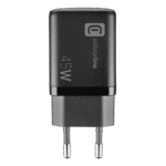Încărcător Cellularline Wall Charger GAN, 2 Ports, 45W, 45W, Negru