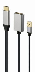 Adaptor Cablexpert A-HDMIM-DPF-02, HDMI (M) - DisplayPort (M), 0.1 m, Negru - imagine 6