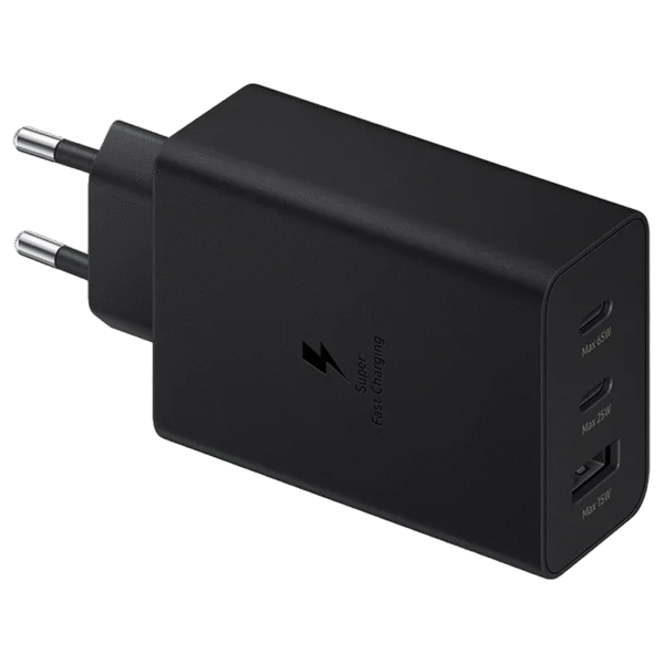 Original Sam. EP-T6530, Fast Travel Charger Trio 65W PD (w/o cable), Black