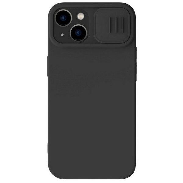 Husă Nillkin iPhone 14 CamShield Silky Magnetic Silicone, Negru