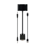 Adaptor Cablexpert A-VGA-HDMI-02, VGA D-Sub (M) - HDMI (F) + VGA, 0.15 m, Negru - Image 7