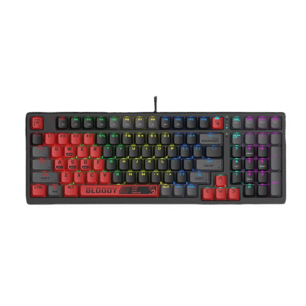Tastatură Bloody S98 Sports, Cu fir, Roșu