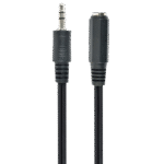 Cablu audio Cablexpert CCA-423-3M, 3.5mm 3-pin (F) - 3.5mm 3-pin (M), 3m, Negru