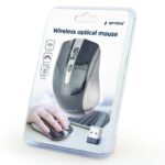 Mouse Wireless Gembird MUSW-4B-04-GB, Gri/Negru - imagine 5