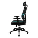 Scaun Gaming ThunderX3 Yama1, PU Piele, Negru/Albastru deschis - imagine 5