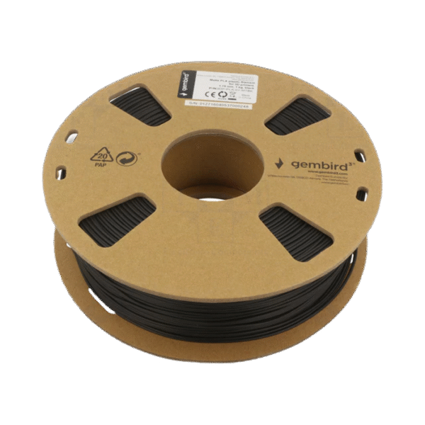 Filament pentru imprimantă 3D Gembird 3DP-PLA-01-MTBK, PLA, Negru Mată, 1.75 mm, 1kg