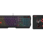 Set Tastatură + Mouse + Mouse Pad Bloody B1700 , Cu fir, Negru