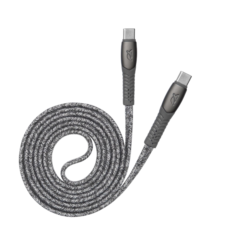 5f83eccc-bc2b-43a4-9868-a1cd9089e865 Cable de date Rivacase PS6105, USB Type-C/USB Type-C, 1,2m, Gri - Image 1