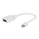 Adaptor Video Cablexpert A-mDPM-DPF-001-W, MiniDP (M) - DisplayPort (F), 0,15m, Alb