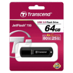 Memorie USB Transcend JetFlash 700, 64GB, Negru - imagine 4