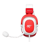 Căști gaming Havit H2002d, Cu fir, Alb Roșu - Image 10