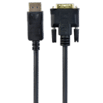 Cablu Video Cablexpert CC-DPM-DVIM-3M, DisplayPort (M) - DVI-D (M), 3m, Negru