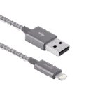 Cablu încărcare și sincronizare Moshi iPhone Lighting USB Cable, USB Type-A/Lightning, 1,2m, Gri