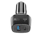 Incărcător auto Cellularline 18W+ PD 30W, 48W, Negru - Image 2